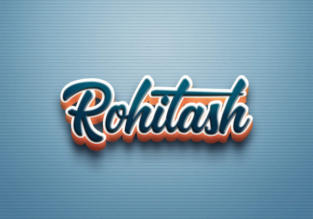 Free photo of Cursive Name DP: Rohitash