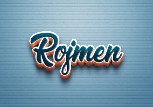 Free photo of Cursive Name DP: Rojmen