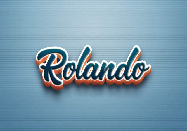 Free photo of Cursive Name DP: Rolando