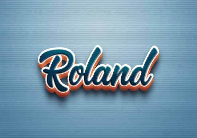 Free photo of Cursive Name DP: Roland