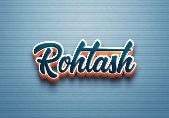 Free photo of Cursive Name DP: Rohtash