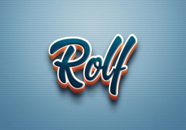 Free photo of Cursive Name DP: Rolf