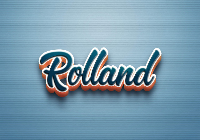 Free photo of Cursive Name DP: Rolland