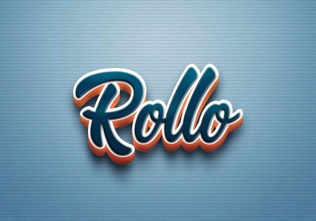 Free photo of Cursive Name DP: Rollo