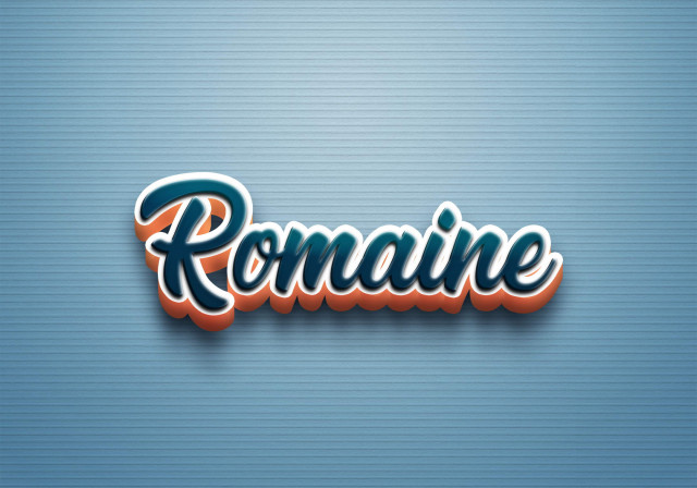 Free photo of Cursive Name DP: Romaine