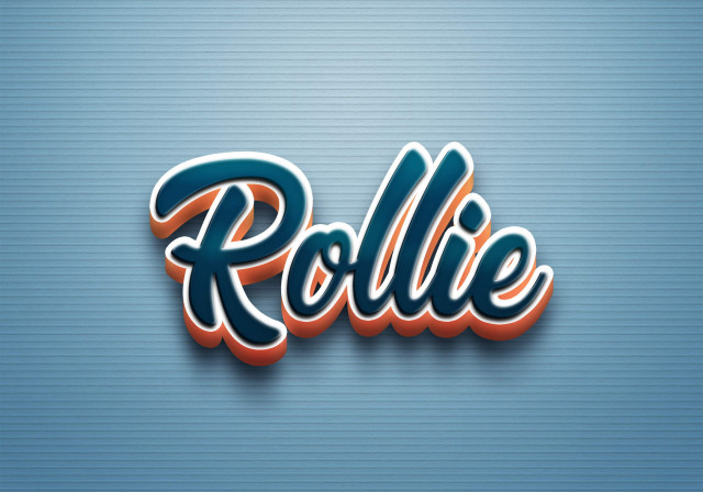 Free photo of Cursive Name DP: Rollie