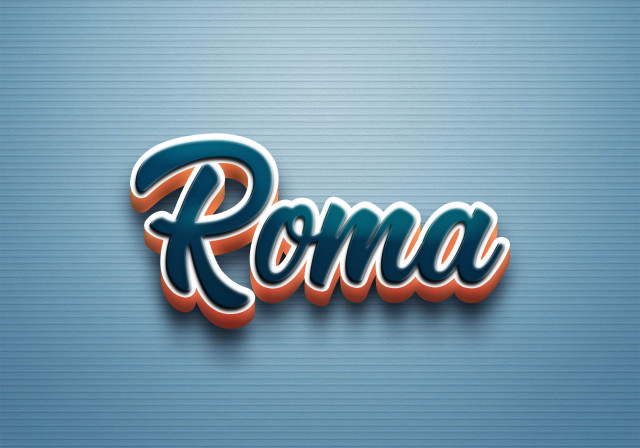 Free photo of Cursive Name DP: Roma