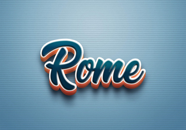 Free photo of Cursive Name DP: Rome