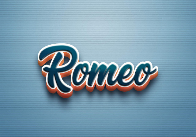 Free photo of Cursive Name DP: Romeo