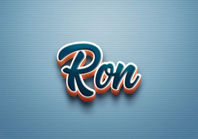 Free photo of Cursive Name DP: Ron