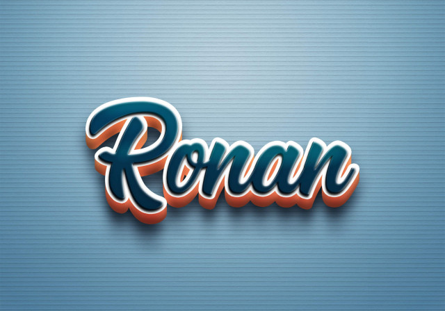 Free photo of Cursive Name DP: Ronan