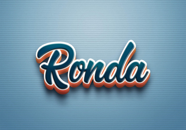 Free photo of Cursive Name DP: Ronda