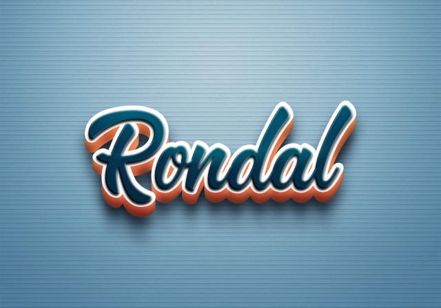 Free photo of Cursive Name DP: Rondal