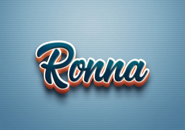 Free photo of Cursive Name DP: Ronna