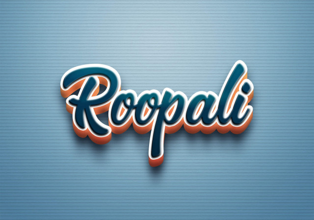 Free photo of Cursive Name DP: Roopali
