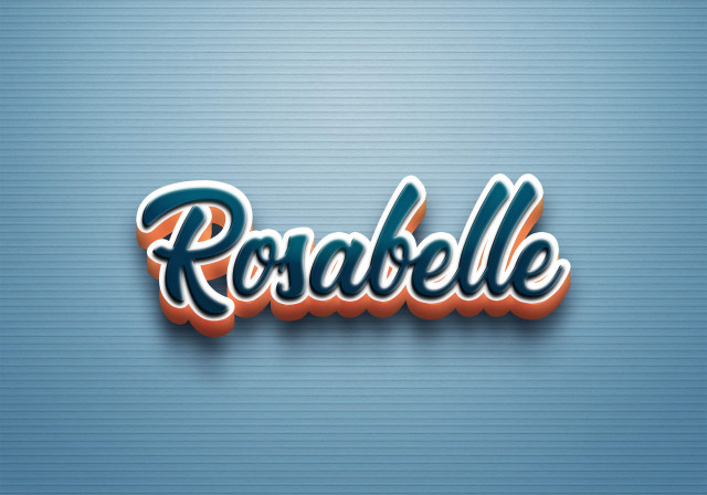 Free photo of Cursive Name DP: Rosabelle