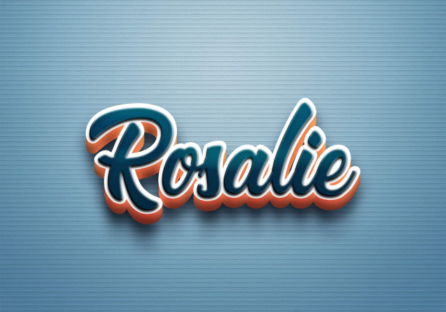 Free photo of Cursive Name DP: Rosalie