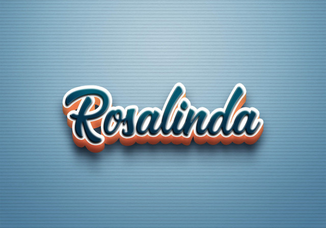 Free photo of Cursive Name DP: Rosalinda