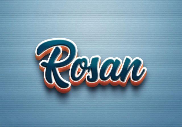 Free photo of Cursive Name DP: Rosan