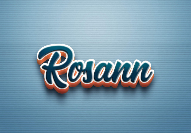 Free photo of Cursive Name DP: Rosann