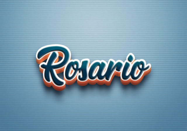 Free photo of Cursive Name DP: Rosario