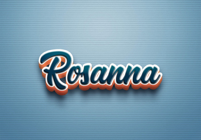 Free photo of Cursive Name DP: Rosanna
