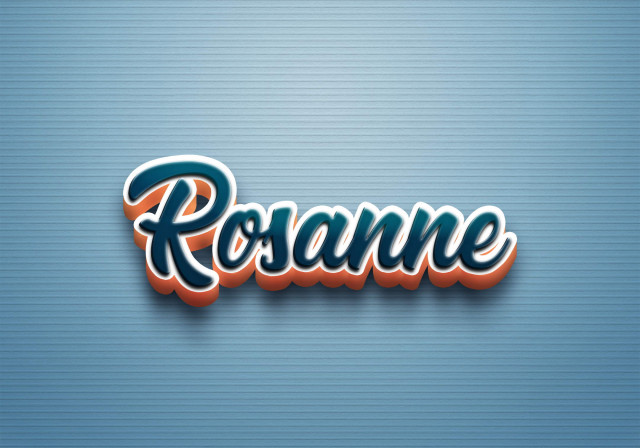 Free photo of Cursive Name DP: Rosanne