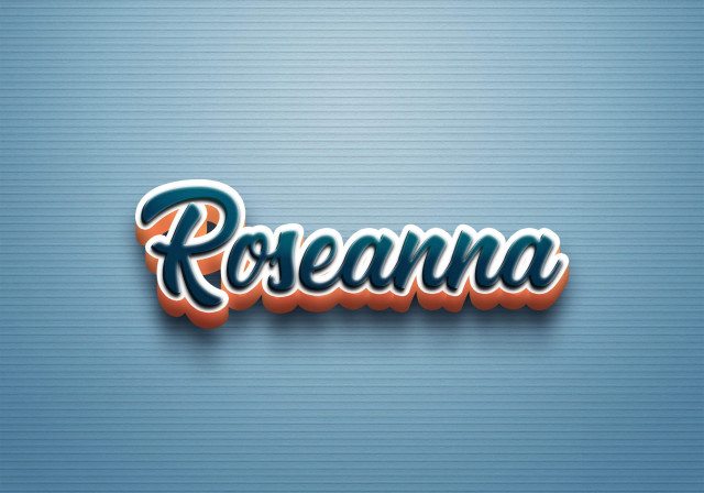 Free photo of Cursive Name DP: Roseanna