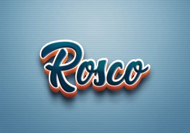 Free photo of Cursive Name DP: Rosco