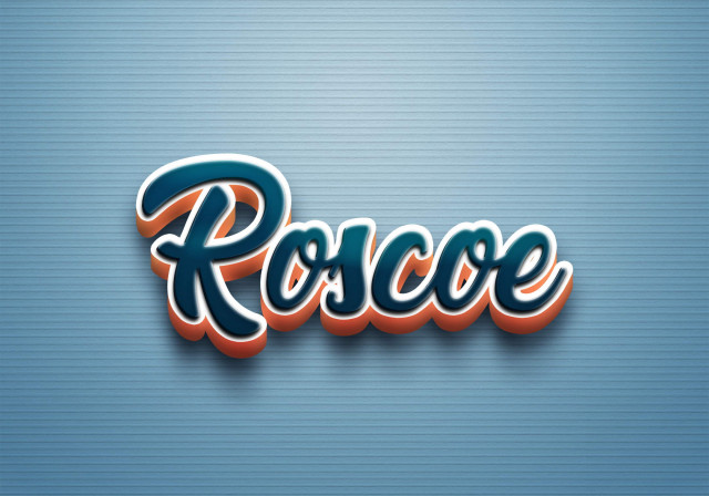 Free photo of Cursive Name DP: Roscoe