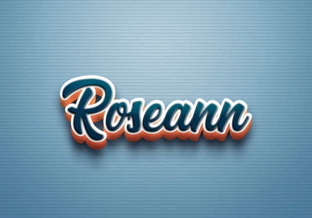 Free photo of Cursive Name DP: Roseann