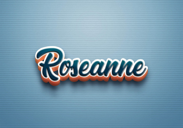 Free photo of Cursive Name DP: Roseanne