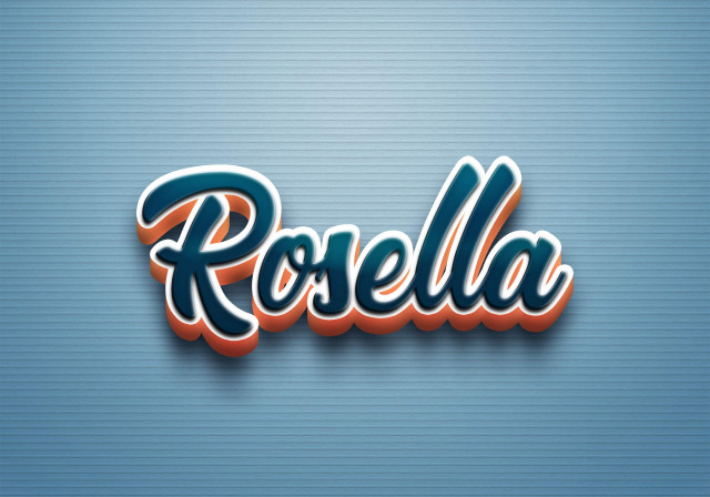 Free photo of Cursive Name DP: Rosella