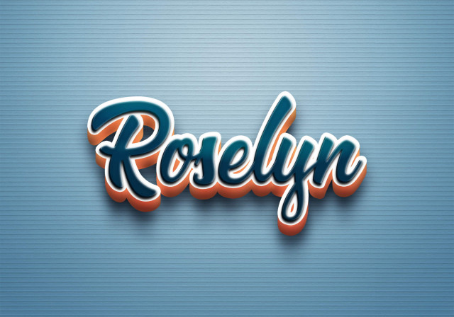 Free photo of Cursive Name DP: Roselyn