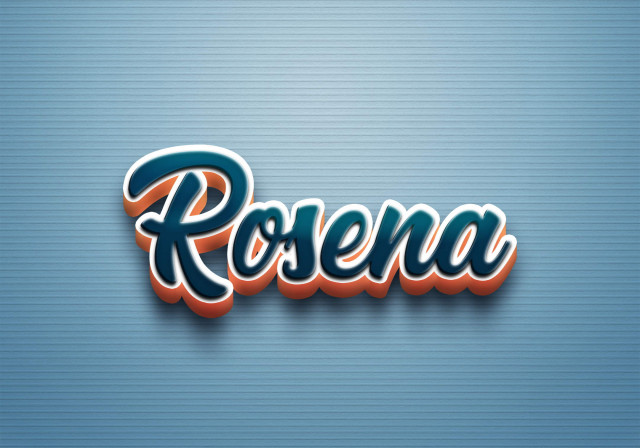 Free photo of Cursive Name DP: Rosena