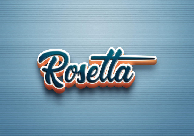 Free photo of Cursive Name DP: Rosetta