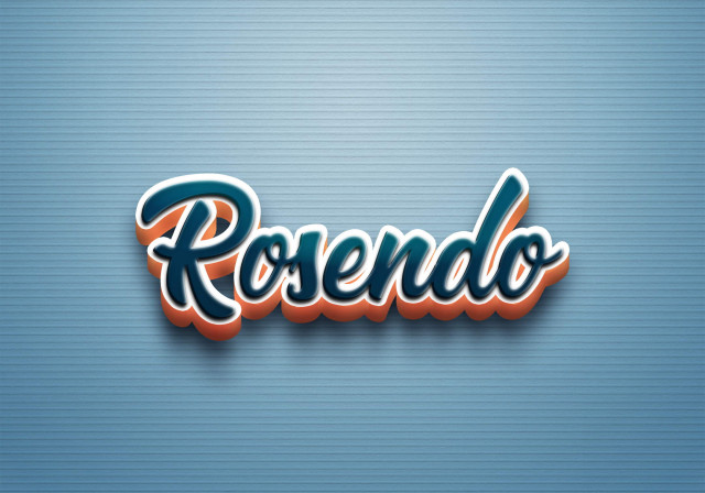 Free photo of Cursive Name DP: Rosendo