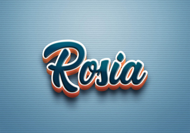 Free photo of Cursive Name DP: Rosia