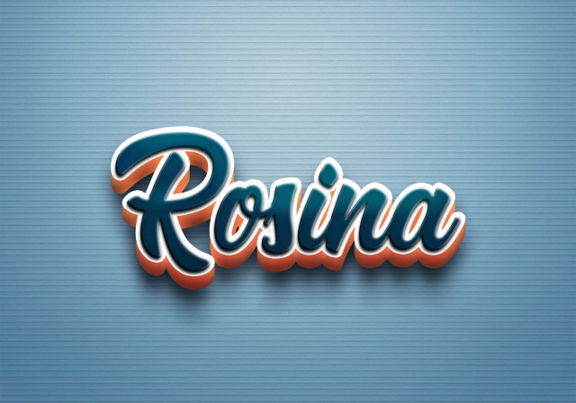 Free photo of Cursive Name DP: Rosina