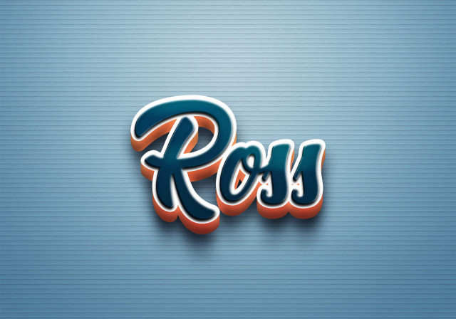 Free photo of Cursive Name DP: Ross