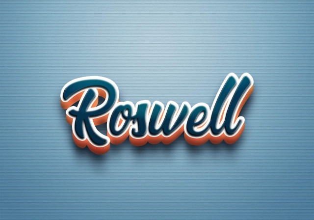 Free photo of Cursive Name DP: Roswell