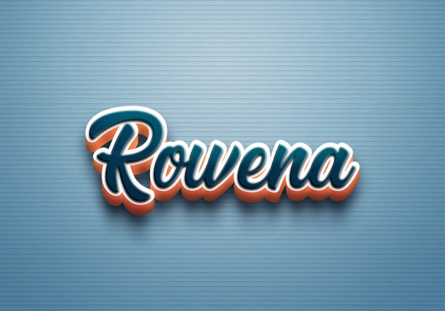 Free photo of Cursive Name DP: Rowena