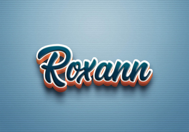 Free photo of Cursive Name DP: Roxann