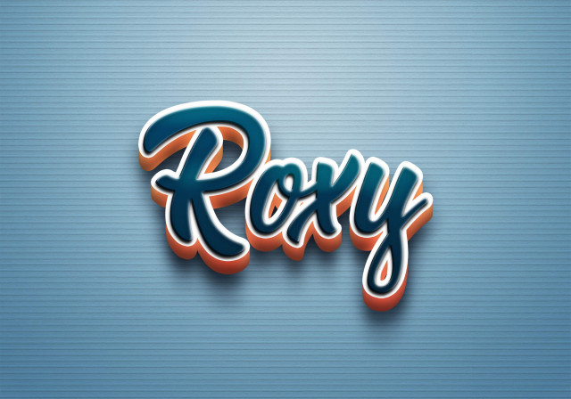 Free photo of Cursive Name DP: Roxy