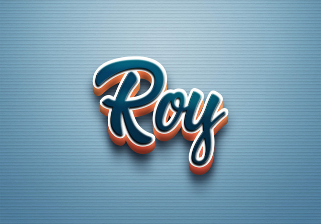 Free photo of Cursive Name DP: Roy