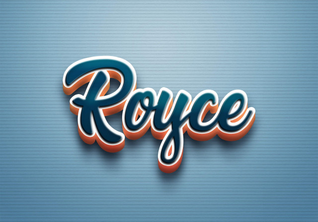 Free photo of Cursive Name DP: Royce