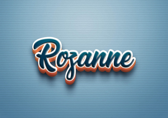 Free photo of Cursive Name DP: Rozanne