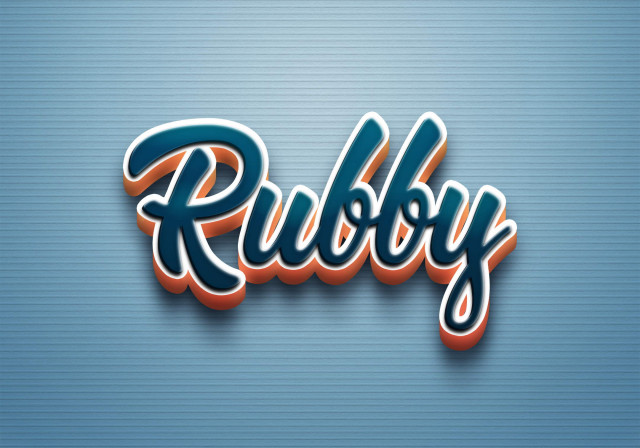 Free photo of Cursive Name DP: Rubby