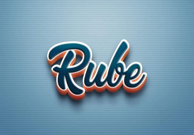 Free photo of Cursive Name DP: Rube