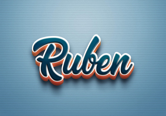 Free photo of Cursive Name DP: Ruben